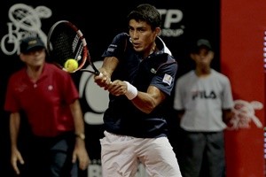 São Paulo-SP - 25/02/2016 - BRASIL OPEN 2016 - Jogo entre, Thiago Monteiro (BRA) vs Daniel Munoz De La Nava (ESP), durante Brasil Open 2016 no Esporte Clube Pinheiros. Foto: Leandro Martins/DGW Comunicação