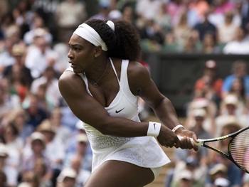 July 6,2015 Serena Williams in action during the Wimbledon Championships, played at the AELTC, London, England