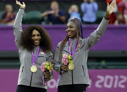 Serena e Venus ouro nas duplas em Londres
