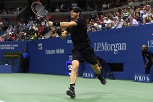 August 30, 2016 - Andy Murray of Great Britain in action against Lukas Rosol of the Czech Republic during the 2016 US Open at the USTA Billie Jean King National Tennis Center in Flushing, NY.