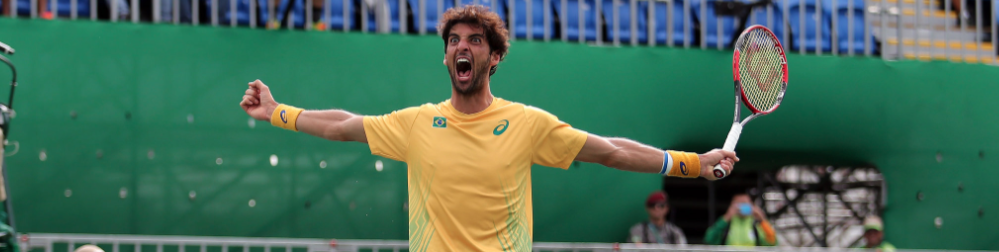 Bellucci vence Goffin, 13o., e enfrenta Nadal para ir à semi olímpica
