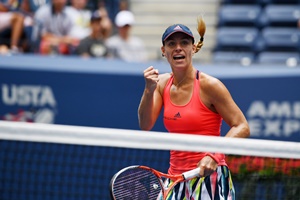 September 6, 2016 - Angelique Kerber in action against Roberta Vinci in a women's quarterfinal match during the 2016 US Open at the USTA Billie Jean King National Tennis Center in Flushing, NY.