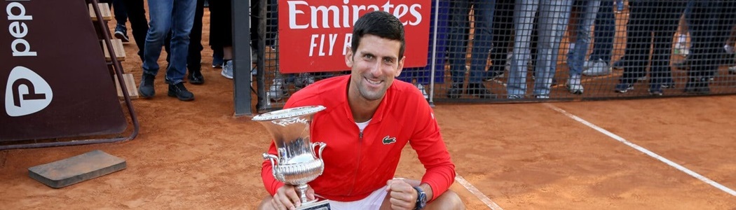 Djokovic aplica pneu, vence Tsitsipas e conquista o hexa do Masters 1000 de Roma